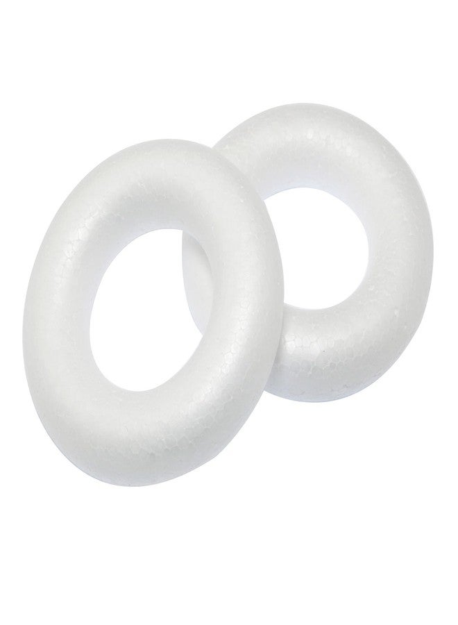 RLECS DIY Decorative Foam Ring 8cm/3.15 Inches Suitable for Flower Projects, Christmas, Home Decoration Wedding Wreath Rings - Image 1